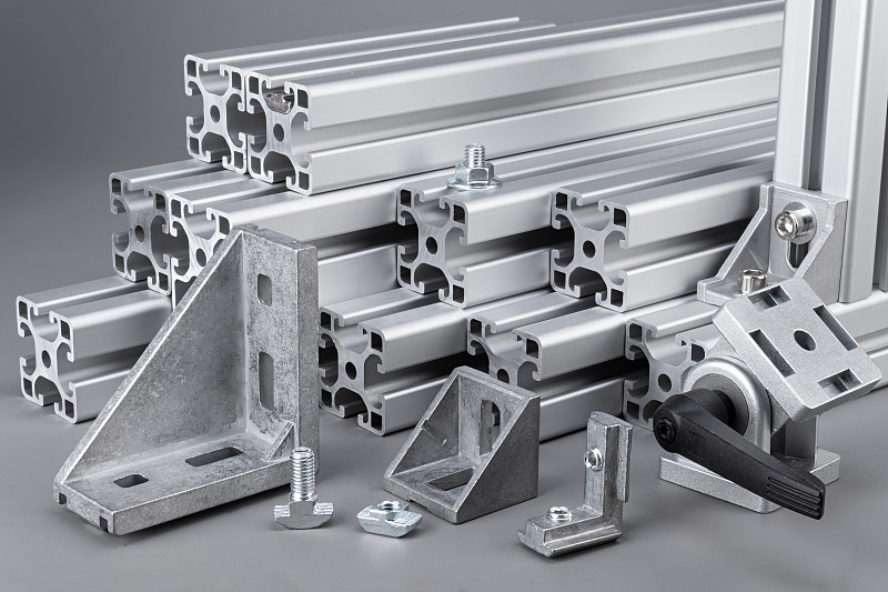 Industrial aluminum profiles and components